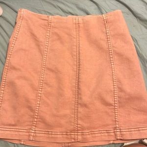 free people: mauve pink mini skirt